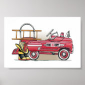 Fire Truck Pedal Car ポスター (正面)