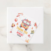 Fire Truck Sound the Alarm Baby Shower フェイバータグ (インサイチュ)