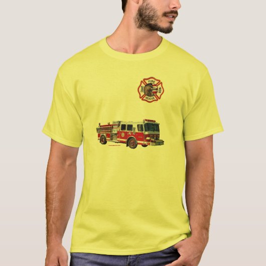 Fire_Truck_texturizer Tシャツ (正面)