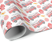 Fire Truck Wrapping Paper ラッピングペーパー (ロールコーナー)