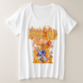Fire Up プラスサイズTシャツ