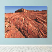 Fire Wave 8 Valley of Fire Overton NV Landscape キャンバスプリント (インサイチュ (ウッドフロア))