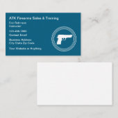 Firearms Range And Safety Training 名刺 (正面/裏面)