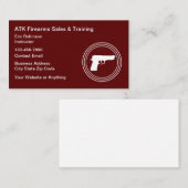 Firearms Range And Safety Training 名刺 (正面/裏面)