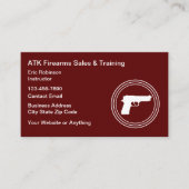 Firearms Range And Safety Training 名刺 (正面)