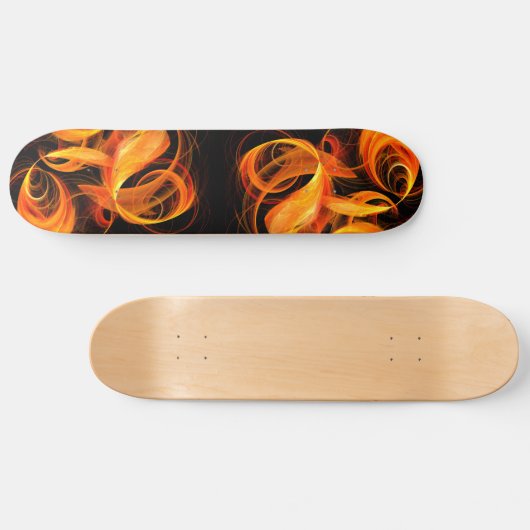 Fireball Abstract Art Skateboard スケートボード (横)