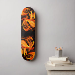 Fireball Abstract Art Skateboard スケートボード