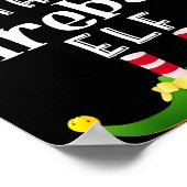 Fireball Elf Group Christmas Funny Pajama Party ポスター (角)