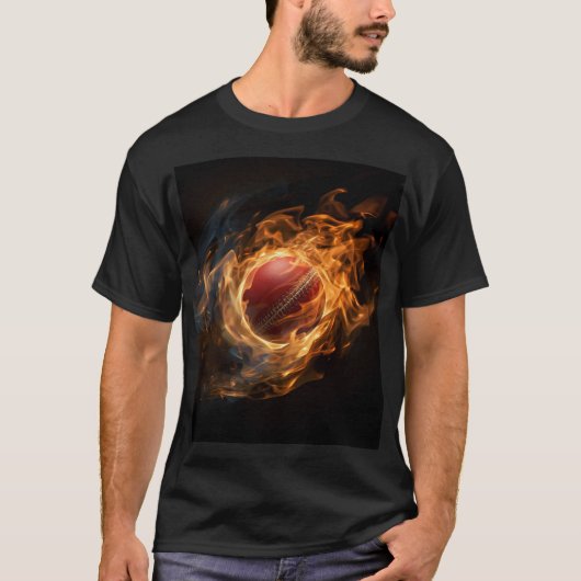 Fireball T20 Cricket Graphic Shirt Tシャツ (正面)