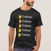 FirebaseソフトウェアおよびアプリケーションプログラミングPl Tシャツ (正面)