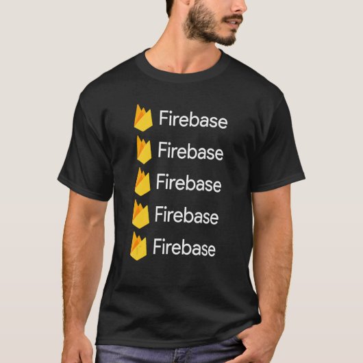 FirebaseソフトウェアおよびアプリケーションプログラミングPl Tシャツ (正面)