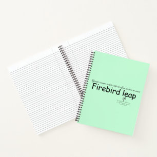 Firebird Leap Mint GreenとBlack ノートブック