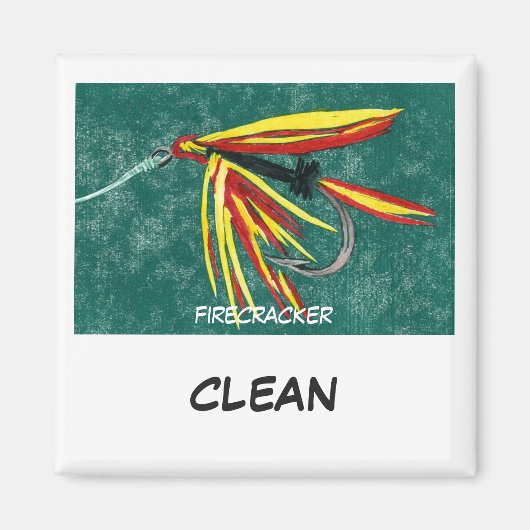 "Firecracker"食器洗浄機状態磁石 マグネット (正面)
