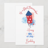 Firecracker Do Real Firecracker Happy 4th of July シーズンカード (正面/裏面)