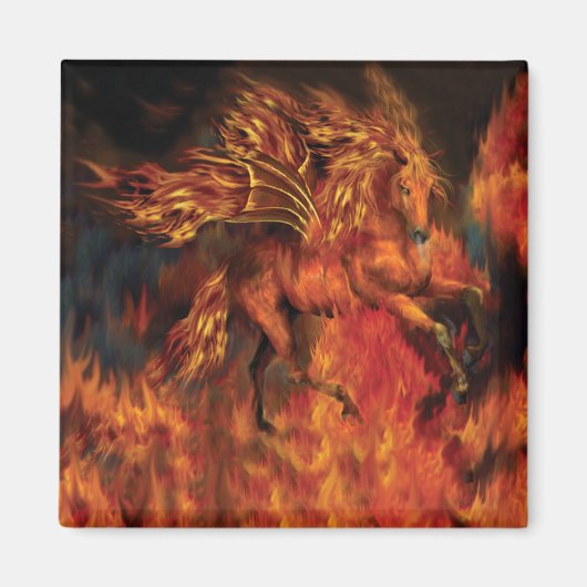 FireDancerアートマグネット マグネット (正面)