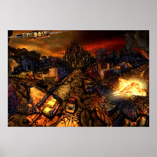 FireDome通りビューポスター ポスター (正面)