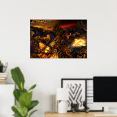 FireDome通りビューポスター ポスター (ホームオフィス)