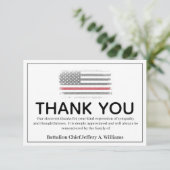 FireFighter薄い赤い線、死別に感謝 サンキューカード (スタンド正面)