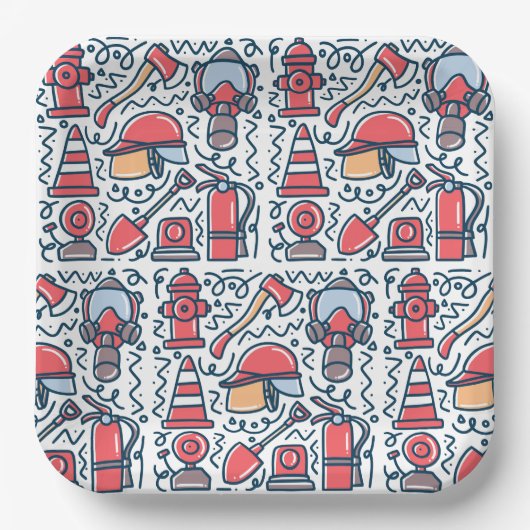 Firefighter ペーパープレート (正面)