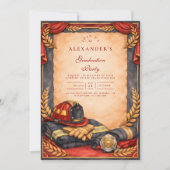 Firefighter Academy Graduation 招待状 (正面)