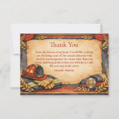 Firefighter Academy Graduation Celebration サンキューカード (正面)