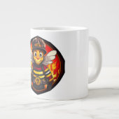 Firefighter bee ジャンボコーヒーマグカップ (正面右)
