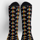Firefighter bee ソックス (上部)