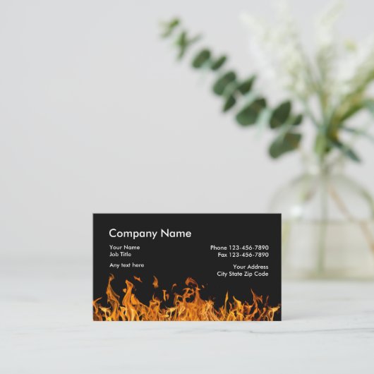 Firefighter Business Cards 名刺 (スタンド正面)