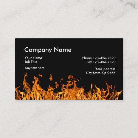 Firefighter Business Cards 名刺 (正面)