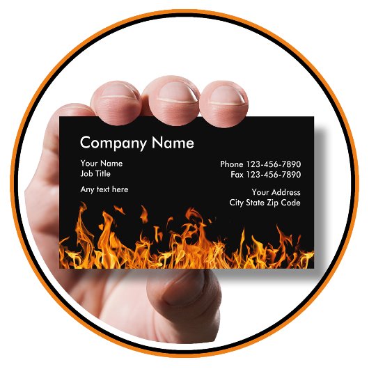Firefighter Business Cards 名刺