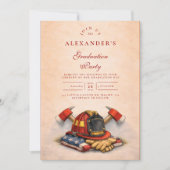 Firefighter Career Milestone 招待状 (正面)