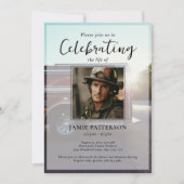 Firefighter Celebration of Life Photo, Funeral 招待状 (正面)