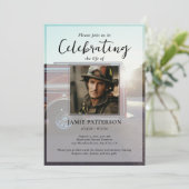 Firefighter Celebration of Life Photo, Funeral 招待状 (スタンド正面)