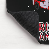 Firefighter Christmas Pajama - Fire Truck Funny Fi マウスパッド (コーナー)