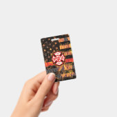 Firefighter Cross and Flames バッジ (手持ち)