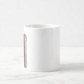 Firefighter Dad Distressed Flag Vector Design_1 コーヒーマグカップ (中央)