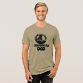 Firefighter Dad, Father's Day トライブレンドTシャツ (正面全面)