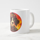 Firefighter dog ジャンボコーヒーマグカップ (正面右)