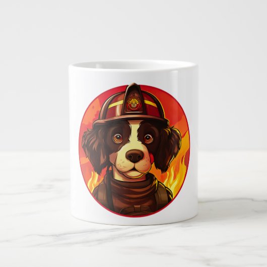Firefighter dog ジャンボコーヒーマグカップ (正面)