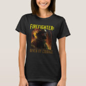 Firefighter Driven by Courage Firefighting Fireman Tシャツ (正面)