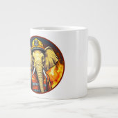 Firefighter elephant ジャンボコーヒーマグカップ (正面右)