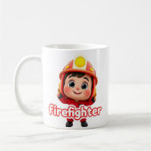 firefighter - feuerwehr geschenkidee tasse コーヒーマグカップ (左)