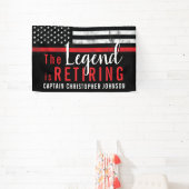 Firefighter Fire Department Retirement Fireman 横断幕 (インサイチュ)