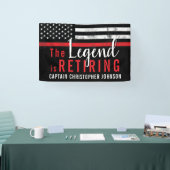 Firefighter Fire Department Retirement Fireman 横断幕 (トレードショー)