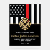 Firefighter Fire Department Retirement Party アクリルサイン (正面)