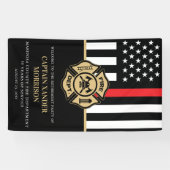 Firefighter Fire Department Retirement Party 横断幕 (横)