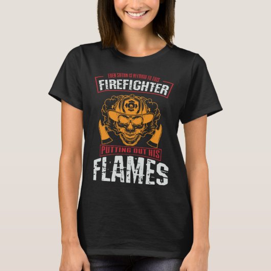 firefighter & firetruck  for firefighters  13 tシャツ (正面)