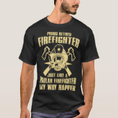 firefighter & firetruck  for firefighters  3 tシャツ (正面)