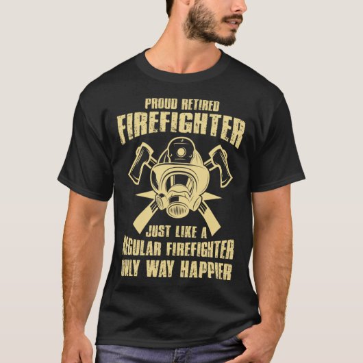 firefighter & firetruck for firefighters 3 tシャツ (正面)