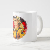 Firefighter firewomen ジャンボコーヒーマグカップ (正面右)